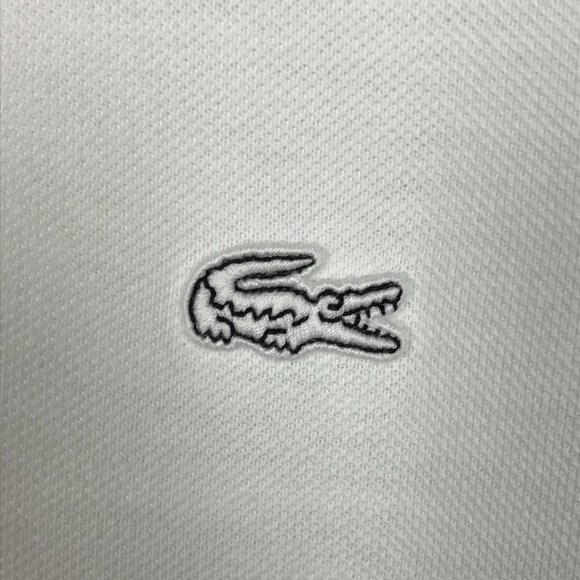 Lacoste White Regular Fit Polo L (Size 5) - Picture 5 of 10